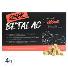 페피테일 참 반려동물 베타락 동결건조트릿 치킨, 110g, 면역/항산화, 4개 110g, 면역/항산화, 4개