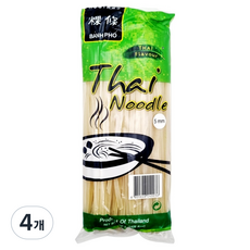 THAIFLAVOUR 타이아시아 쌀국수 5mm, 400g, 4개