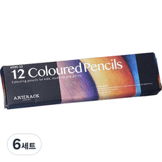아트 팩 유성 색연필 세트, 6세트, 12색