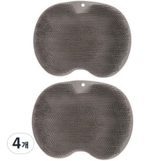 High Jeebi指壓腳刷墊 灰色, 1個裝, 4個