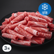 푸드장 미국산 초이스 척아이롤 샤브용 (냉동), 3개, 1.5kg