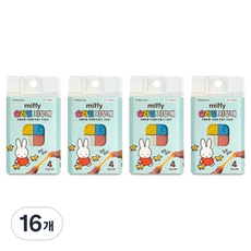 조선문방구 미피 슬라임 4색 지우개, 16개, 혼합색상