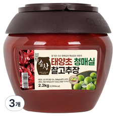 더해담 순창 청매실 찰고추장, 2.2kg, 3개