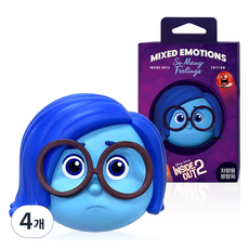 스턴 인사이드아웃2 슬픔이 리필형 차량용 방향제, 4개, 프레시포레스트