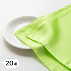 Chungage 高級禮品 聘禮 回禮 節日 黃金緞麵包袱巾 75cm, 08 淺綠色, 20個