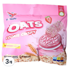 YINGPAI 오츠쿠키크리스피 딸기맛, 400g