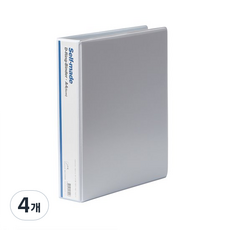 Heemang 3孔D型環活頁夾 5cm 標籤顏色隨機, 白色, 4個