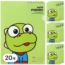 Pororo 淘氣小企鵝 L型文件夾, 可龍, 20個