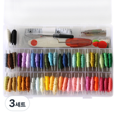 모핸 십자수실 기본 세트 3025, 혼합색상, 3세트