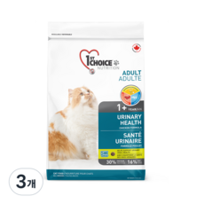 퍼스트초이스 어덜트용 유리너리 고양이 건식사료, 1.8kg, 닭, 3개