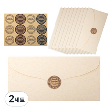 Good given 高級零用錢信封 10入 + 貼紙 12入 組, 2套, 象牙白