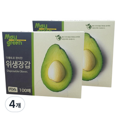 May green 衛生手套, 4個, 100入