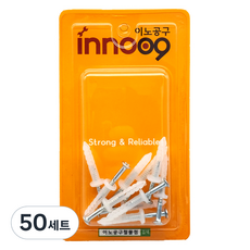 이노공구 콘크리트 칼블럭 나사못 일체형(5x40mm) 10pcs NIT601, 50세트