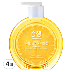 순샘 베이킹소다 레몬 주방세제, 500ml, 4개