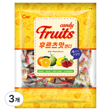 청우식품 후르츠맛 캔디, 900g, 3개