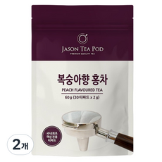 제이슨티 제이슨 티파드 복숭아향 홍차, 2g, 2개, 30개입