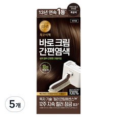 리엔 흑모비책 바로크림 간편염색, 흑갈색 3N, 5개