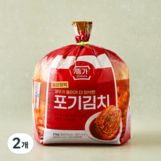 종가 일상행복 포기김치, 2kg, 2개