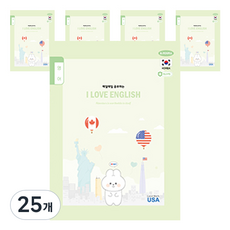 펜피아 1000 초등 1 6영어 제본노트, B옐로우그린(토끼), 25개