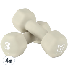 ALEAF 仙人掌造型氯丁橡膠啞鈴, 3kg, 4個