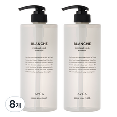 아브카 퓨어 앤 마일드 바디워시 블랑쉬, 800ml, 8개