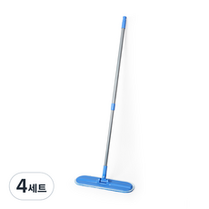 초극세사 꾸미방 걸레 자루 + 부착형 걸레 세트, 4세트