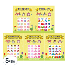 핑크공주 유아 풀스킨 네일스티커 5종 세트, AN5-03, 5세트