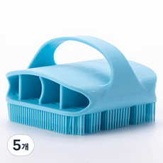 Itgom 潔淨小熊 緻密矽膠身體刷, 藍色, 5個, 1入