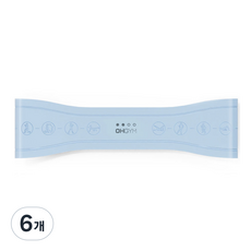 오짐 더블 논슬립 루프밴드 2단계, 블루, 6개