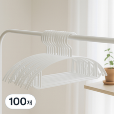 AllULiving 防肩角防滑衣架, 100個, 白色