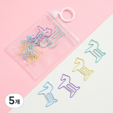 문곰상점 캔디 컬러 클립 포니 랜덤발송, 5개, 10개입