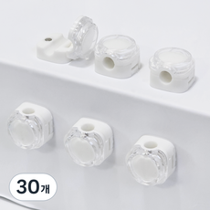 JYUROM 圓形磁吸集線器, 白色, 30個