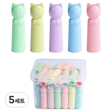 나리다 고양이 연필 보호캡 30p + 케이스 세트, 랜덤발송(보호캡), 5세트