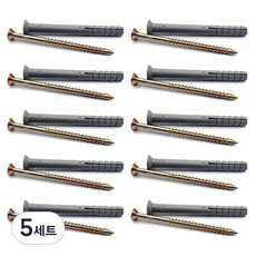 WORKPRO 塑膠壁虎 8 x 60 mm 10入組 WP361058, 5套