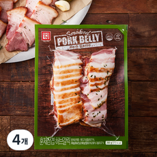 한성기업 훈제삼겹 허브갈릭, 200g, 4개