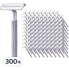 Janyhome 商務一次性剃須刀 白色, 300個, 1入