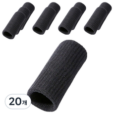 Minaru 運動加壓型手指保護套, 黑色, 20個