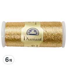 DMC 디아망뜨 태팅 자수 레이스 실, D3821, 6개