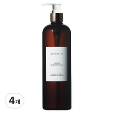 그레이멜린 아르간 클렌징 오일, 500ml, 4개