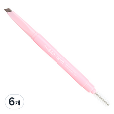 슈가레브 오토 아이브로우 펜슬 0.35g, 연갈색, 6개