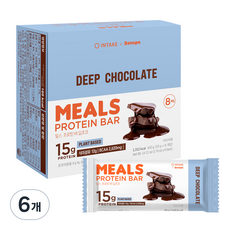 밀스 프로틴 바 딥초코, 400g, 6개