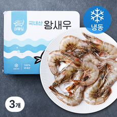 어부심 국내산 왕새우 (냉동), 300g(대, 9미), 3개