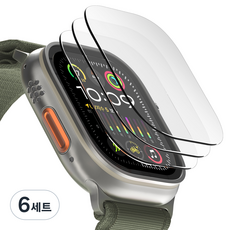 케이맥스 스마트워치 풀커버 강화유리 필름 3p 세트, 6세트