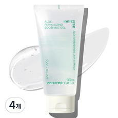이니스프리 알로에 리바이탈라이징 수딩젤, 300ml, 4개