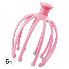 엘리브 시원한 두피 마사지기, 핑크, 6개