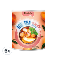 스트라디오또 아이스티 복숭아, 500g, 1개입, 6개