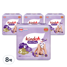 kindoh 全天乾爽褲型尿布, 第5階段, 192片