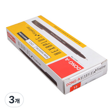 Dong-A Hexa Fine Liner Rollerball 0.5mm x 12p, 紅色, 3個