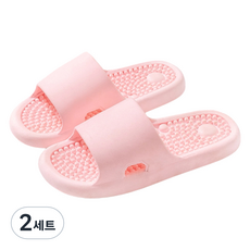 UNHAVE 新款彩色指壓拖鞋 230, 2套, 01 粉紅色
