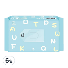 MITENXIN 天心生醫 超純水加厚型濕紙巾 480g, 6包, 1入